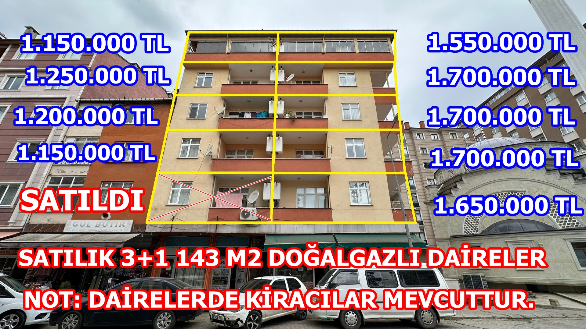 Satılık Daire, Trabzon / OF / İRFANLI MAH.