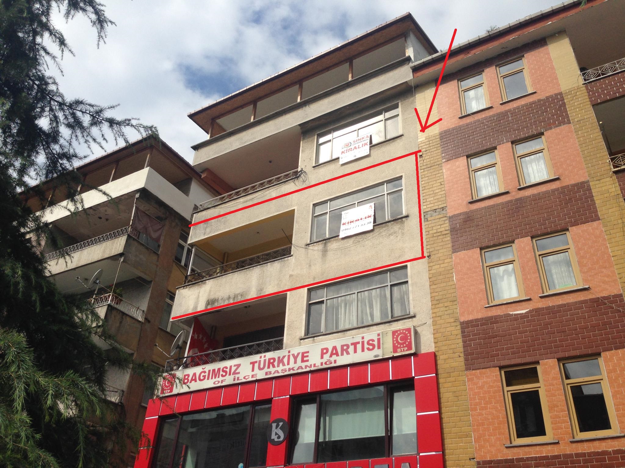 Kiralık Daire, Trabzon / OF / SULAKLI MAH.